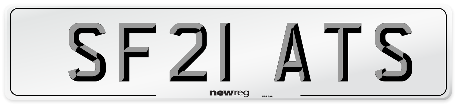 SF21 ATS Number Plate from New Reg